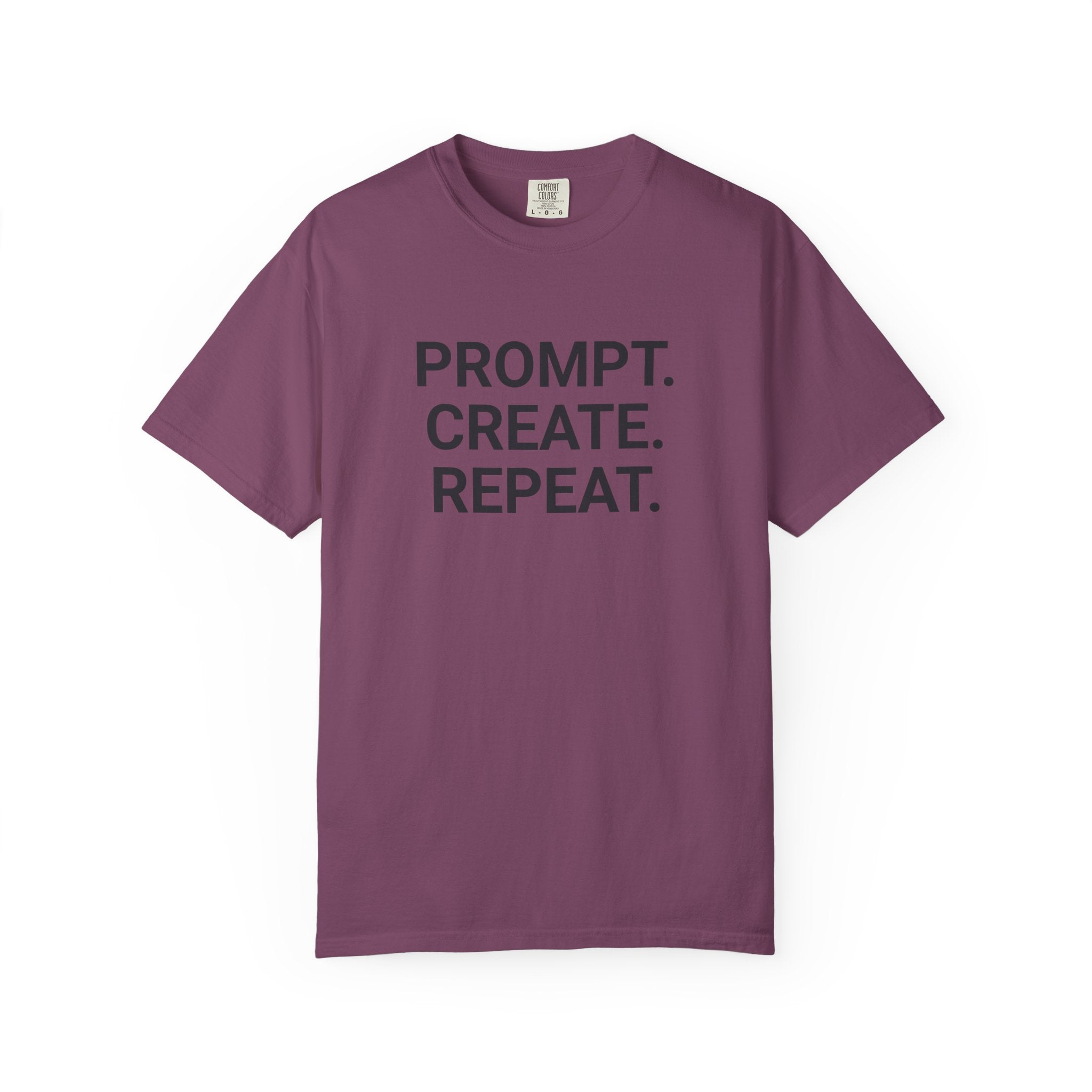 Prompt. Create. Repeat. T‑Shirt — Creative Designer Graphic Tee